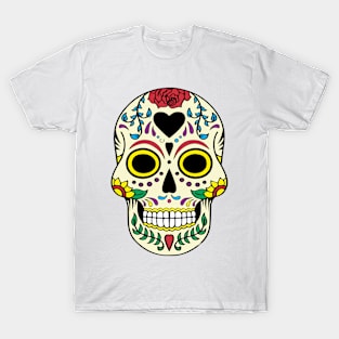 sugar skull mexican halloween T-Shirt